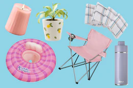 6 top-rated deals at Walmart: floatie, candle, planter, folding chair, dish towels and water bottle