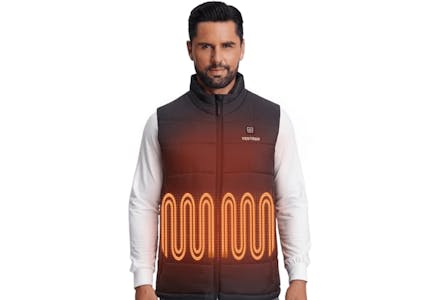 Heated Vest With Battery Pack