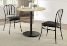 wooden table top bistro set