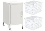 Room Essentials Cabinet + Crates