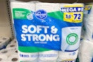 kroger toilet paper stock on store shelf