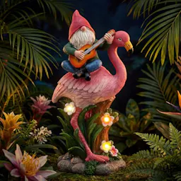 Solar Gnome Garden Statue