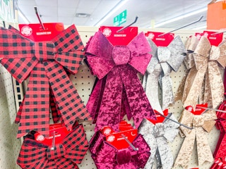 dollar tree christmas bows