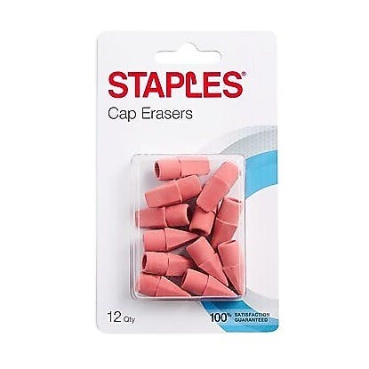 Staples Pencil Cap Erasers