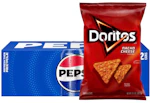 3 Pepsi 12-Packs + 2 Doritos Bags