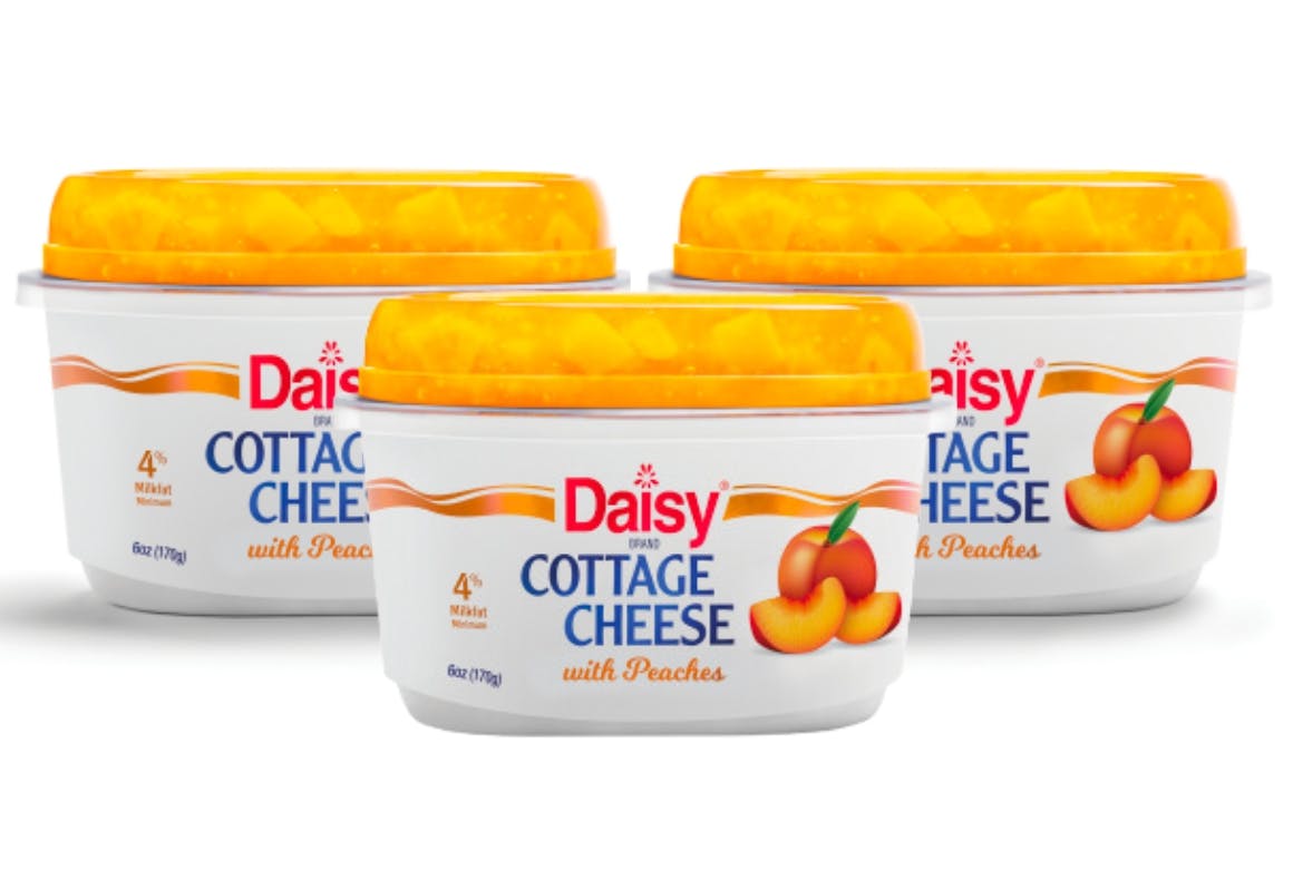 3 Daisy Cottage Cheese Tubs