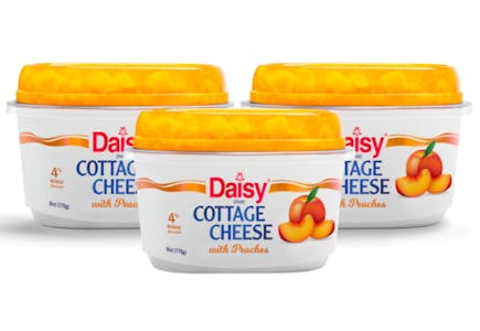 3 Daisy Cottage Cheese Tubs
