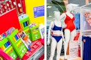 school supplies and summer swim wear