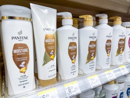 pantene hair care products on walgreens shelf