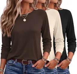 Ekouaer Women's Long Sleeve Thermal Top
