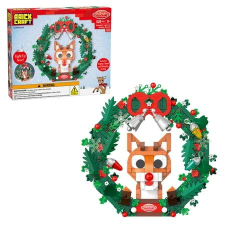 Rudolph Light-Up Holiday Wreath