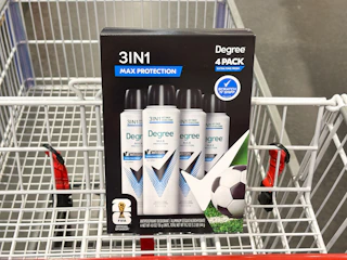 degree spray in shopping cart