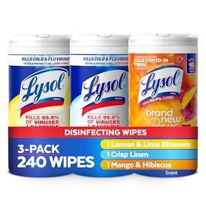 Lysol Disinfectant Wipes 3-Pack