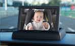 baby car monitor on car dash board