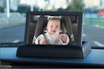baby car monitor on car dash board