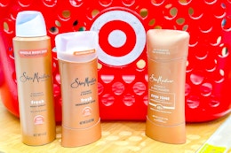 Easy Savings on SheaMoisture Deodorant at Walmart and Target card image