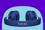 Beats Dr. Dre On-Ear Headphones (blue) stock image