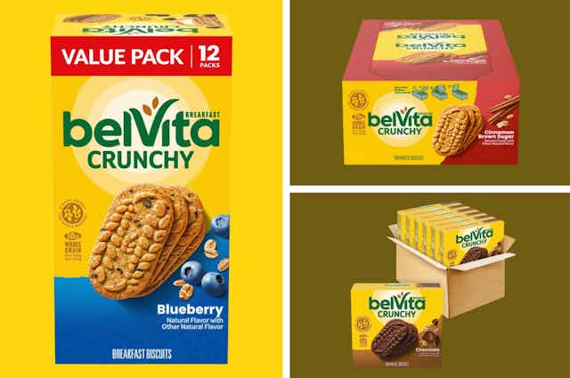 Belvita Breakfast Biscuit Packs, as Low as $4 on Amazon card image