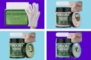 ORDORA Pet Cleaning Gloves Cleaning & Deodorizing Grooming Gloves, 12 Pack + Ear Eye Tooth Wipes for Dogs Cats 50pk
