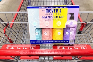 costco mrs meyers hand soap in a cart