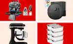bissell bobsweep kitchenaid storage stock images collage