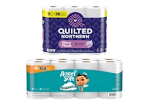 1 Quilted Northern + 1 Angel Soft