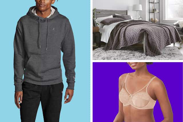 JCPenney Clearance: $13 Hoodie, $28 Quilt Set, $18 Bras, and More card image