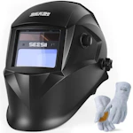 Auto Darkening Welding Helmet & Gloves