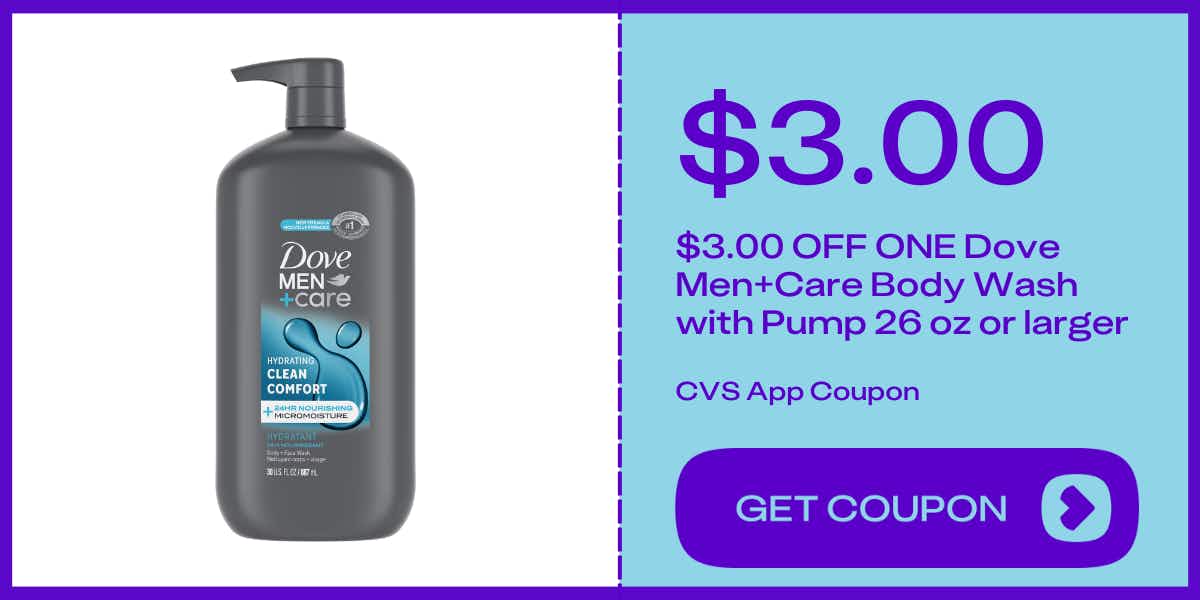dove men+care body wash with pump 30 oz