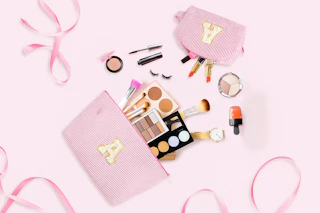 Walmart initial makeup bag set
