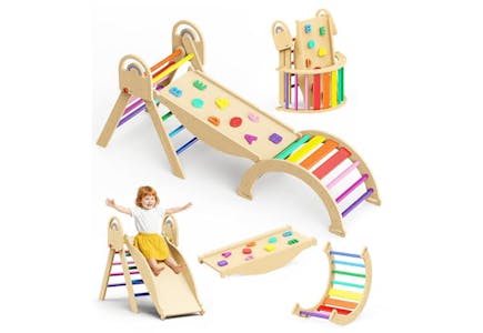 Pikler Triangle Climbing Set