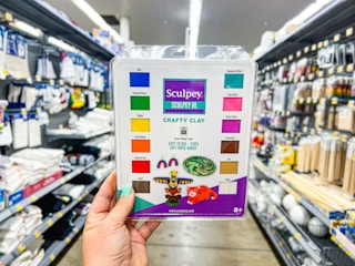 Sculpey Clay held up in craft isle in Walmart
