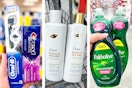 collage with crest, oral-b, dove, and palmolive products