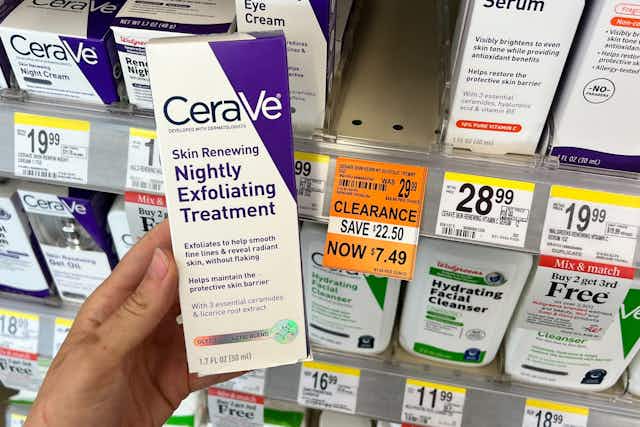 Save on Cerave Exfoliating Treatment — Just $4.49 at Walgreens (Reg. $30) card image