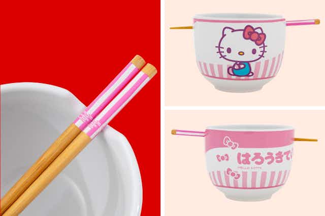 Grab a Hello Kitty Ramen Bowl on Sale for Only $10 at Walmart card image