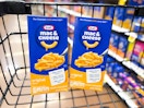 kraft mac and cheese in shopping cart