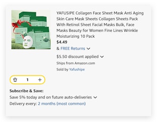 YAFUSIPE Collagen Face Sheet