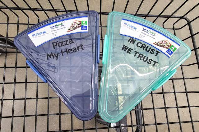 Pizza Slice Storage Containers, Only $1.25 at Dollar Tree card image