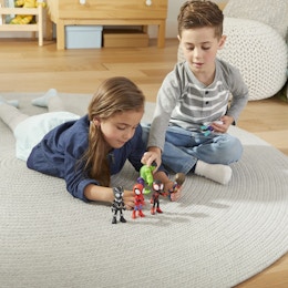 spiderman with other action figures