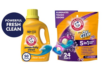 2 Arm & Hammer Detergents