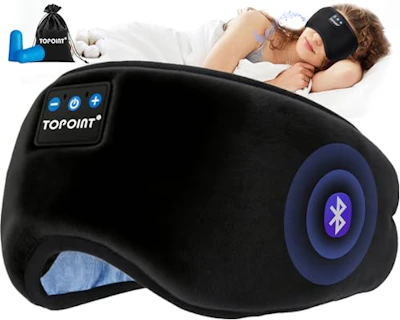 Sleep Mask with Bluetooth Headphones