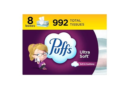 Puffs Facial Tissue 8-Pack