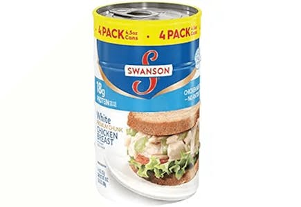 Swanson Canned Chicken 4-Pack