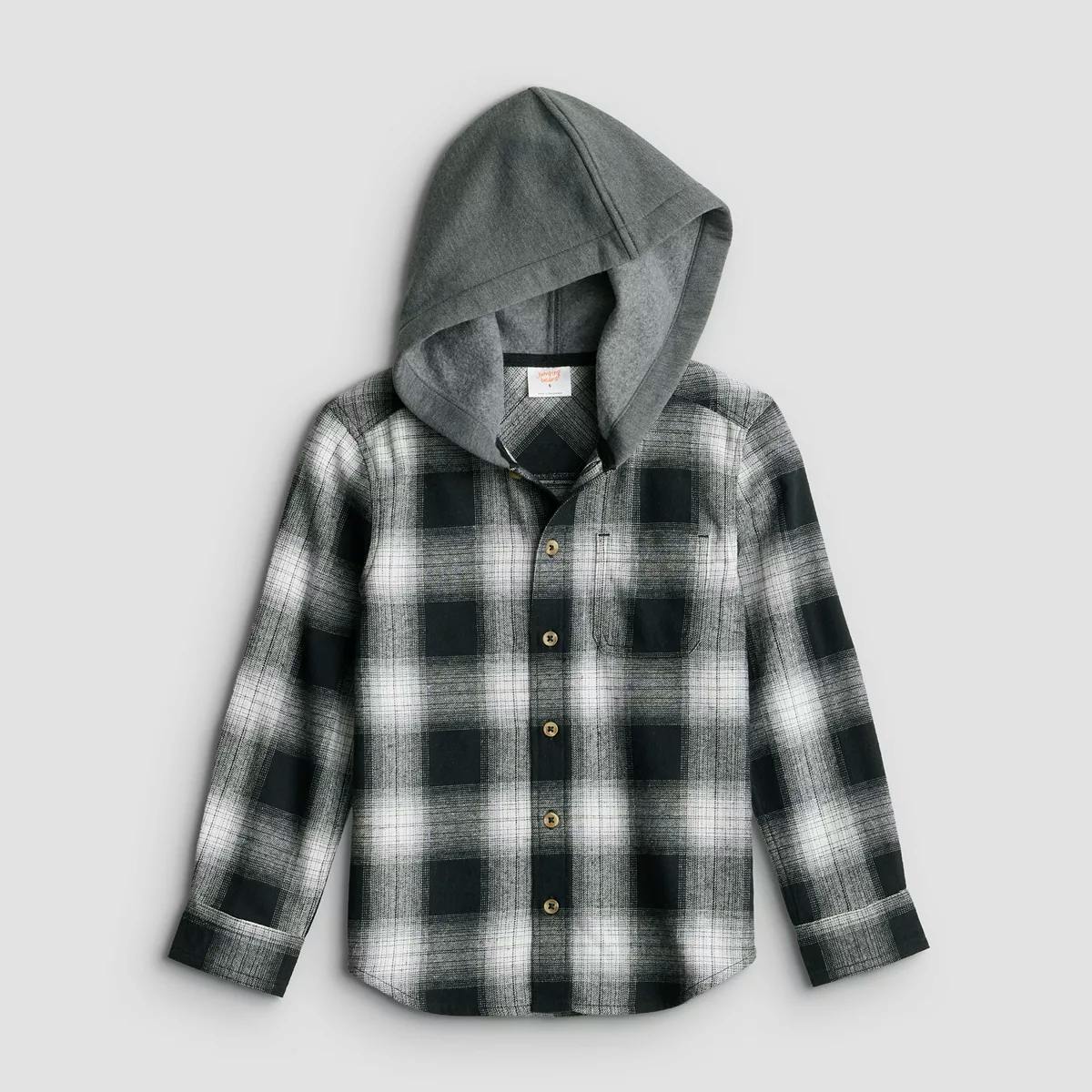 Kids' Hooded Flannel Shirt