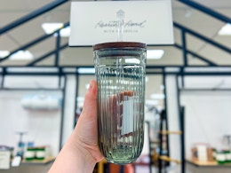 The Popular Magnolia Fluted Glass Tumblers Are Back and Under $10 at Target card image