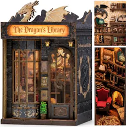 Dragon Library Book Nook Kit
