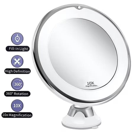 Magnifying Lighted Makeup Mirror