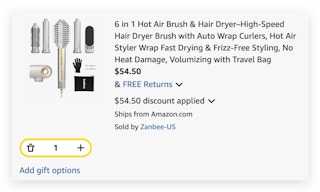 6 in 1 Hot Air Brush & Hair Dryer