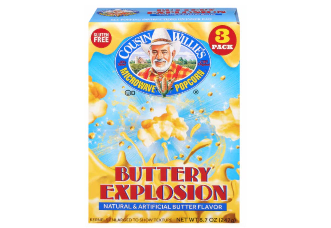 Cousin Willie's Microwave Popcorn