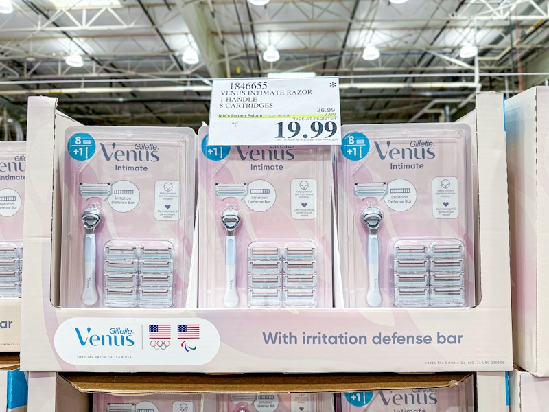 costco Gillette Venus Female Intimate Grooming Razor 8 ct with price